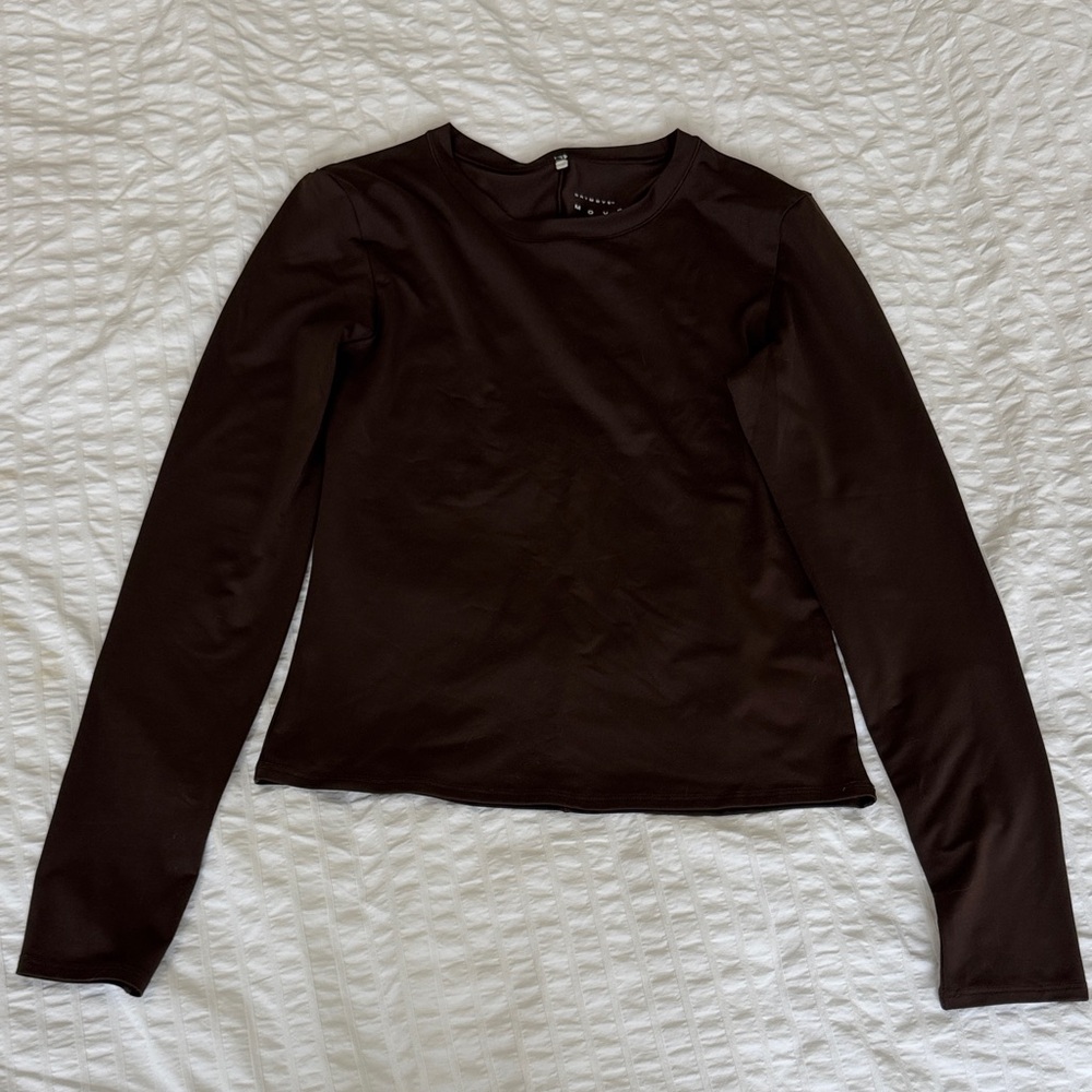 H&M Black Long Sleeve Crewneck Top